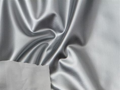 Stretch PVC Fabric: Silver 